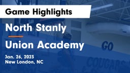 North Stanly  vs Union Academy  Game Highlights - Jan. 26, 2023
