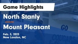 North Stanly  vs Mount Pleasant  Game Highlights - Feb. 3, 2023