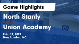North Stanly  vs Union Academy  Game Highlights - Feb. 13, 2023