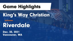 King's Way Christian  vs Riverdale  Game Highlights - Dec. 30, 2021