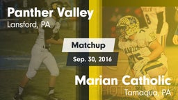 Matchup: Panther Valley High vs. Marian Catholic  2016
