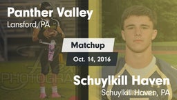 Matchup: Panther Valley High vs. Schuylkill Haven  2016