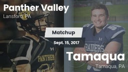 Matchup: Panther Valley High vs. Tamaqua  2017