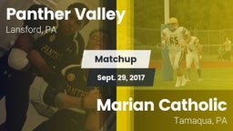 Matchup: Panther Valley High vs. Marian Catholic  2017
