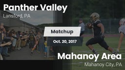 Matchup: Panther Valley High vs. Mahanoy Area  2017
