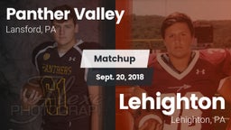 Matchup: Panther Valley High vs. Lehighton  2018