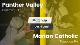 Matchup: Panther Valley High vs. Marian Catholic  2019