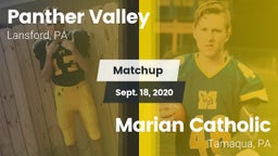Matchup: Panther Valley High vs. Marian Catholic  2020