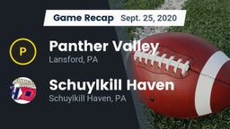 Recap: Panther Valley  vs. Schuylkill Haven  2020