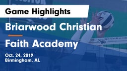 Briarwood Christian  vs Faith Academy  Game Highlights - Oct. 24, 2019