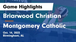 Briarwood Christian  vs Montgomery Catholic  Game Highlights - Oct. 14, 2023