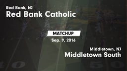 Matchup: Red Bank Catholic vs. Middletown South  2016