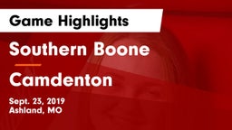 Southern Boone  vs Camdenton  Game Highlights - Sept. 23, 2019