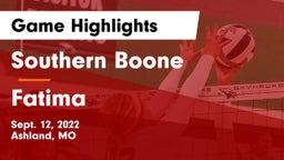 Southern Boone  vs Fatima  Game Highlights - Sept. 12, 2022