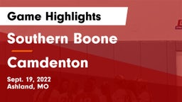 Southern Boone  vs Camdenton  Game Highlights - Sept. 19, 2022
