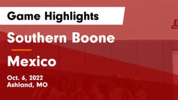 Southern Boone  vs Mexico  Game Highlights - Oct. 6, 2022
