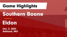 Southern Boone  vs Eldon  Game Highlights - Oct. 3, 2022