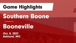 Southern Boone  vs Booneville  Game Highlights - Oct. 8, 2022