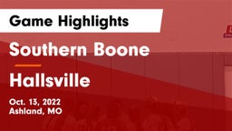 Southern Boone  vs Hallsville  Game Highlights - Oct. 13, 2022