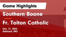 Southern Boone  vs Fr. Tolton Catholic  Game Highlights - Oct. 17, 2022