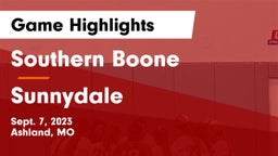 Southern Boone  vs Sunnydale Game Highlights - Sept. 7, 2023