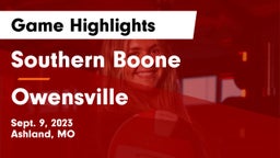Southern Boone  vs Owensville  Game Highlights - Sept. 9, 2023