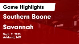 Southern Boone  vs Savannah  Game Highlights - Sept. 9, 2023