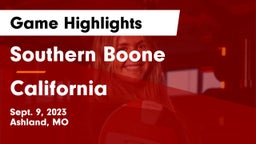 Southern Boone  vs California  Game Highlights - Sept. 9, 2023