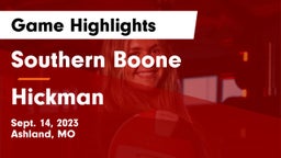Southern Boone  vs Hickman  Game Highlights - Sept. 14, 2023