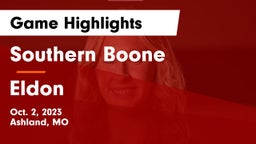 Southern Boone  vs Eldon  Game Highlights - Oct. 2, 2023