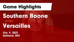 Southern Boone  vs Versailles  Game Highlights - Oct. 9, 2023