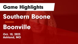 Southern Boone  vs Boonville  Game Highlights - Oct. 10, 2023