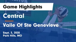 Central  vs Valle Of Ste Genevieve Game Highlights - Sept. 3, 2020