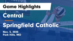 Central  vs Springfield Catholic Game Highlights - Nov. 5, 2020