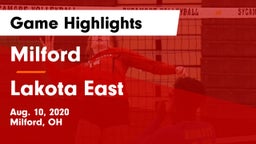Milford  vs Lakota East  Game Highlights - Aug. 10, 2020