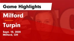 Milford  vs Turpin  Game Highlights - Sept. 10, 2020