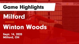 Milford  vs Winton Woods  Game Highlights - Sept. 14, 2020