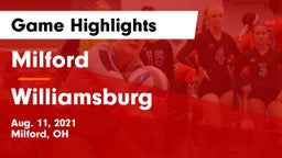Milford  vs Williamsburg  Game Highlights - Aug. 11, 2021