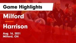 Milford  vs Harrison  Game Highlights - Aug. 16, 2021