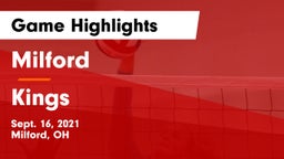 Milford  vs Kings  Game Highlights - Sept. 16, 2021