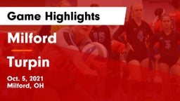 Milford  vs Turpin  Game Highlights - Oct. 5, 2021