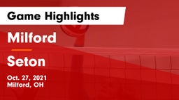 Milford  vs Seton  Game Highlights - Oct. 27, 2021