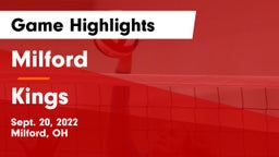 Milford  vs Kings  Game Highlights - Sept. 20, 2022