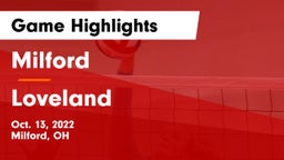 Milford  vs Loveland  Game Highlights - Oct. 13, 2022