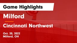 Milford  vs Cincinnati Northwest  Game Highlights - Oct. 20, 2022