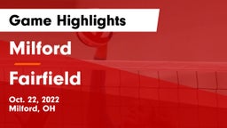Milford  vs Fairfield  Game Highlights - Oct. 22, 2022