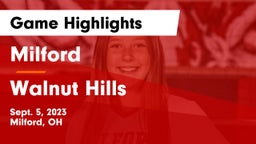Milford  vs Walnut Hills  Game Highlights - Sept. 5, 2023