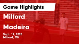 Milford  vs Madeira  Game Highlights - Sept. 19, 2020