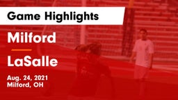 Milford  vs LaSalle  Game Highlights - Aug. 24, 2021
