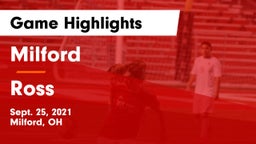 Milford  vs Ross  Game Highlights - Sept. 25, 2021